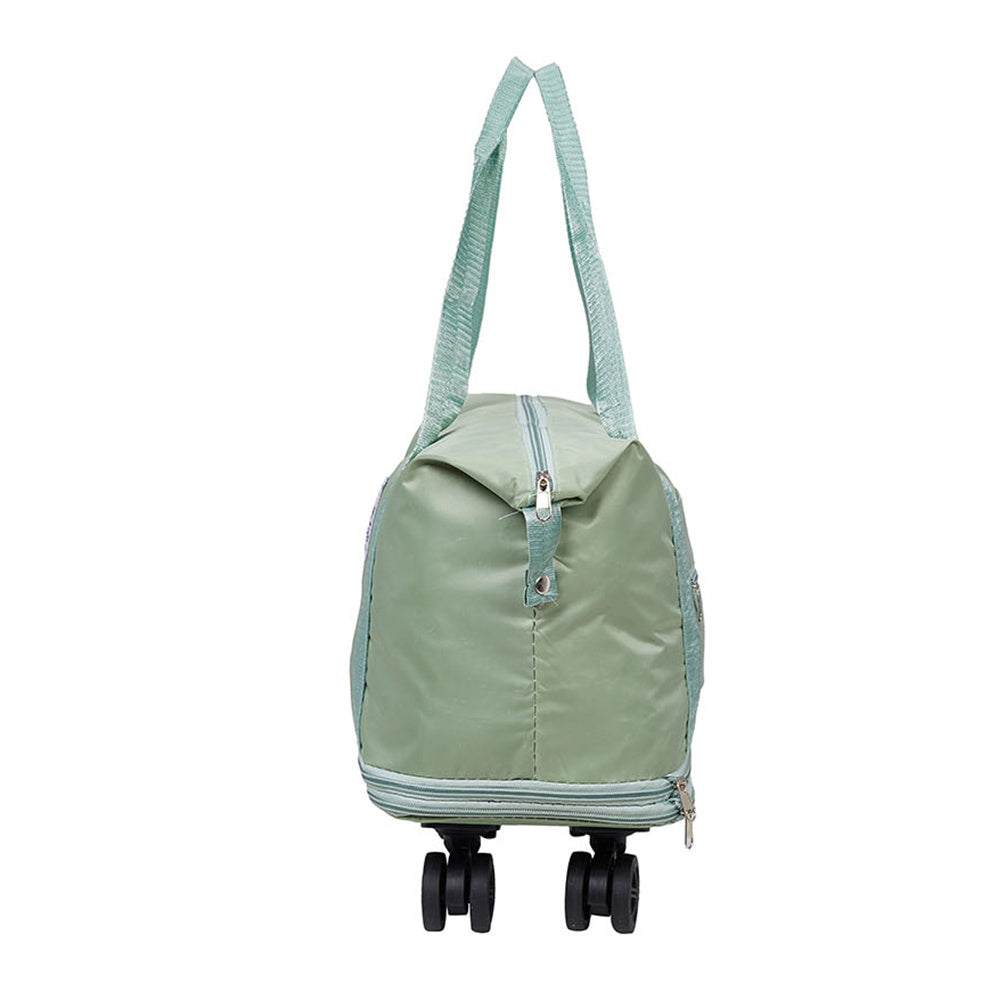 Travel Bag with Detachable Wheels, Expandable Duffel Bags for Women, Foldable Rolling Duffle Bag with Wheels, Carry on Luggage, Gift for Men Women Suitcases
