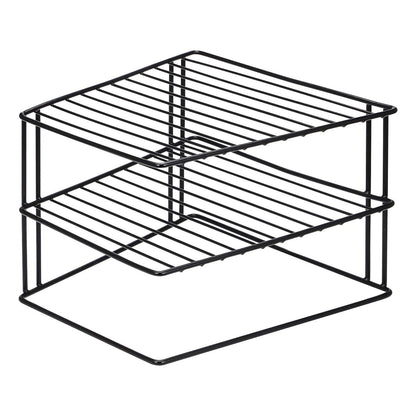 3 Tier Corner Kitchen Plate Rack Tidy Cupboard Shelf Insert Organiser New