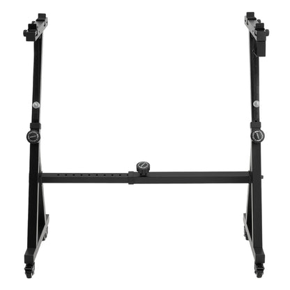 1PC Keyboard Stand with Wheels, Z-Shaped Heavy-Duty Piano Stand, Adjustable Portable Piano Keyboard Stand, Suitable for 54-Key, 61-Key, and 88-Key Electronic Keyboards