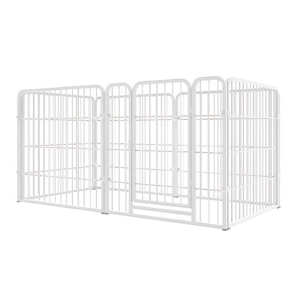 6 Panels Dog Pen | Pet Puppy Playpen Metal Exercise Play Fence for Indoor and Outdoor Use