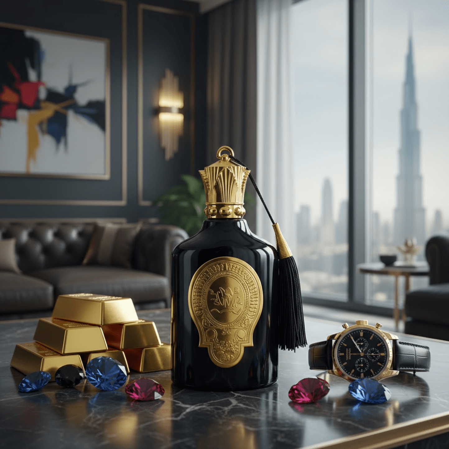 Eau de Parfum Layali Aswad Arabian OUD EDP Men's with 100ml - product gallery image 6