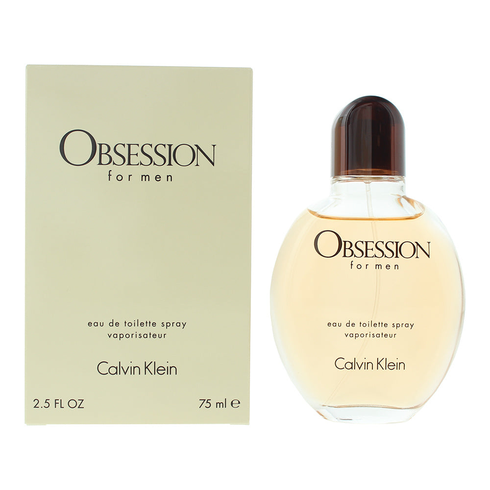 Eau de Toilette Calvin Klein Obsession Men EDT Spray with 75ml - product gallery image 2