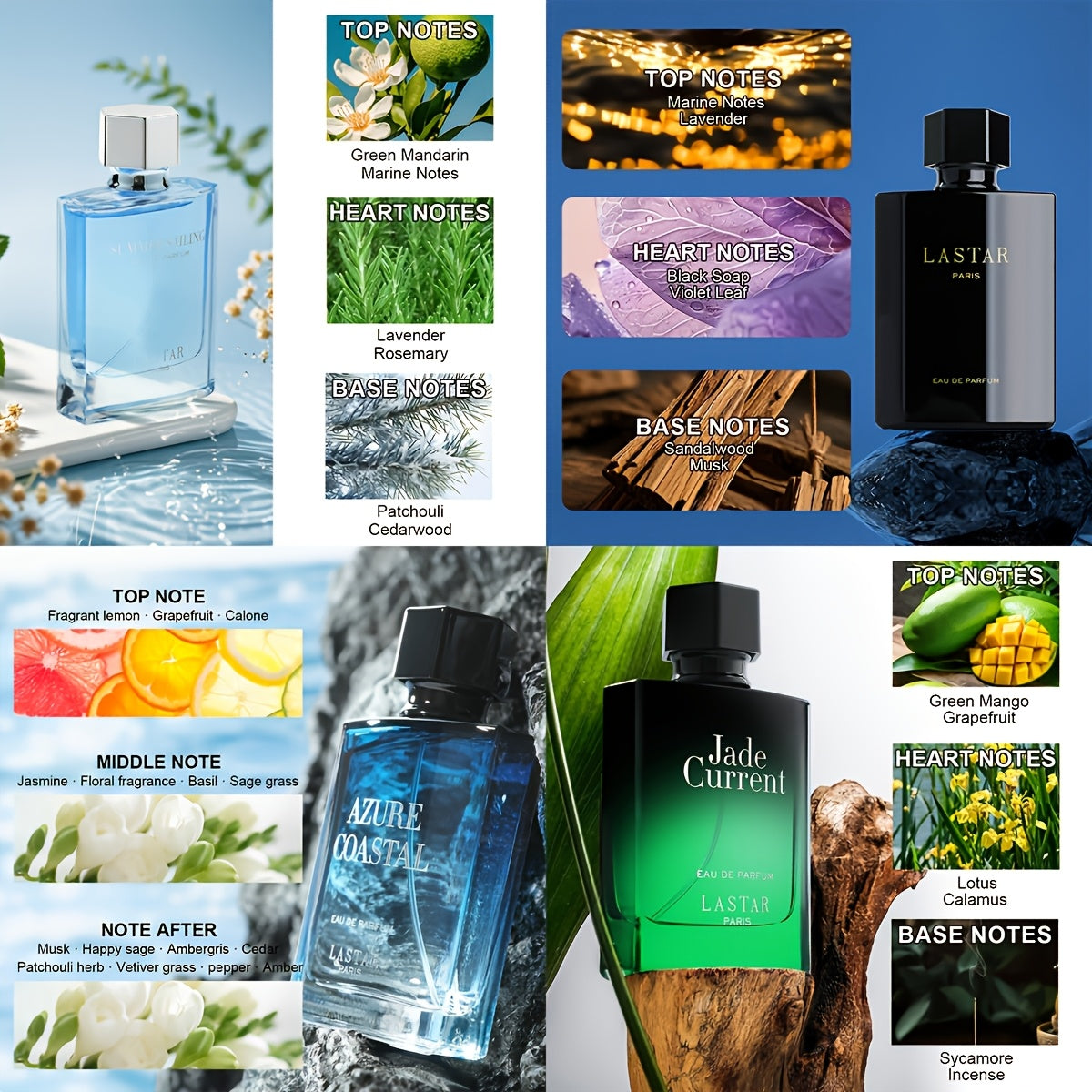 Eau de Toilette Men's EDT Box Ocean King, Blue with 50ml - product gallery image 2