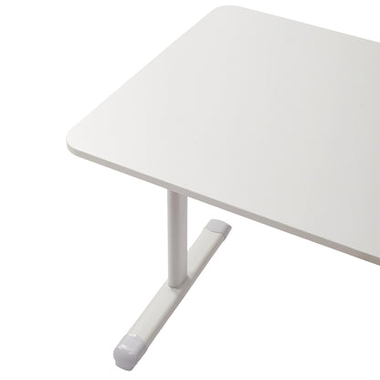 Premium Manual Adjustable Desk 60-90cm - Ergonomic Workstation with Crank Handle & Reinforced Base, Gaming & Home Office Desk, White Compact Study Table (Easy Assembly)