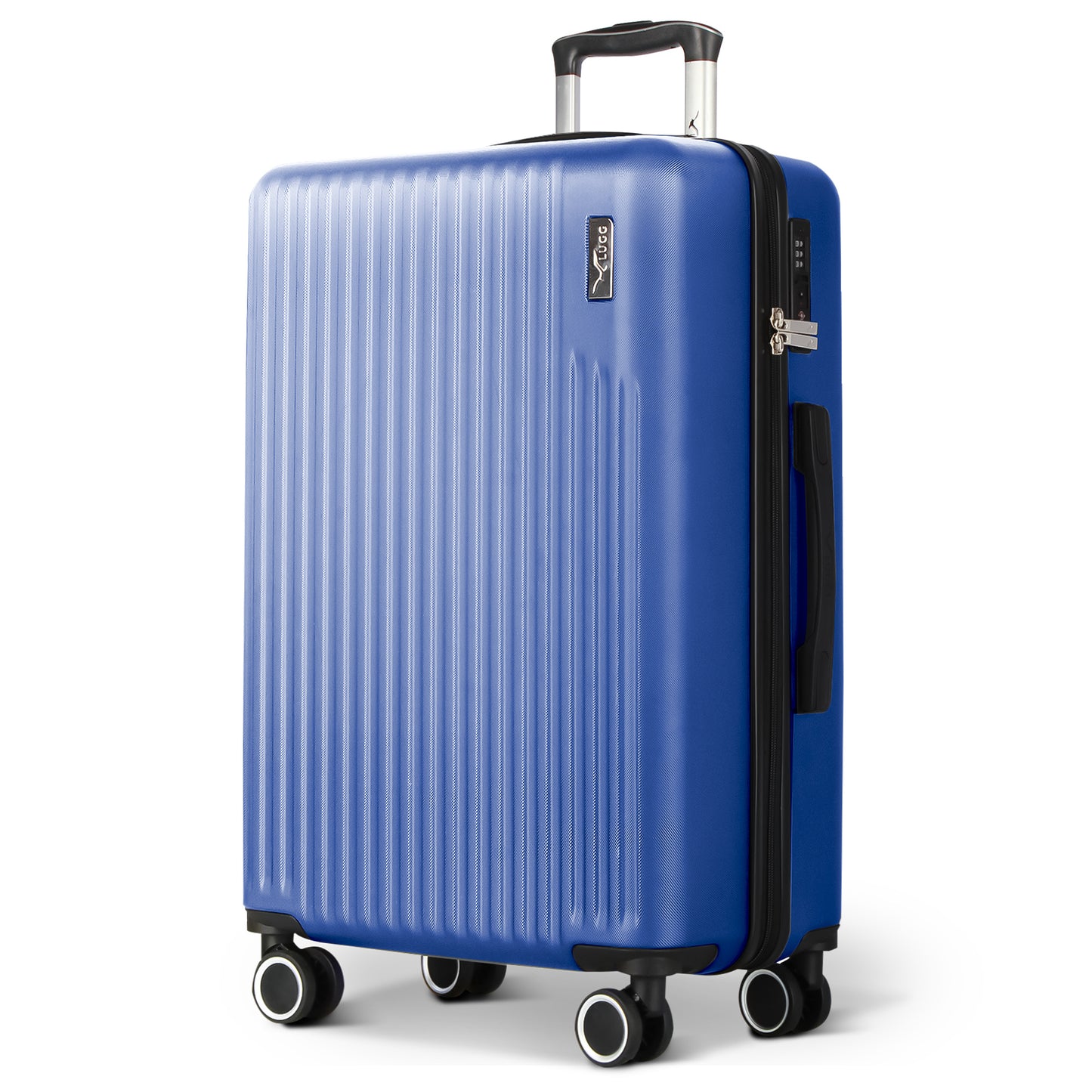 LUGG 76.5 x 50.5 x 30cm Vacay Suitcase ABS Luggage with TSA Indent Lock, Aluminium Trolley Handle, 360° Spinner Wheels, Water-Resistant & Durable Material - Airline Compatible (28inch)