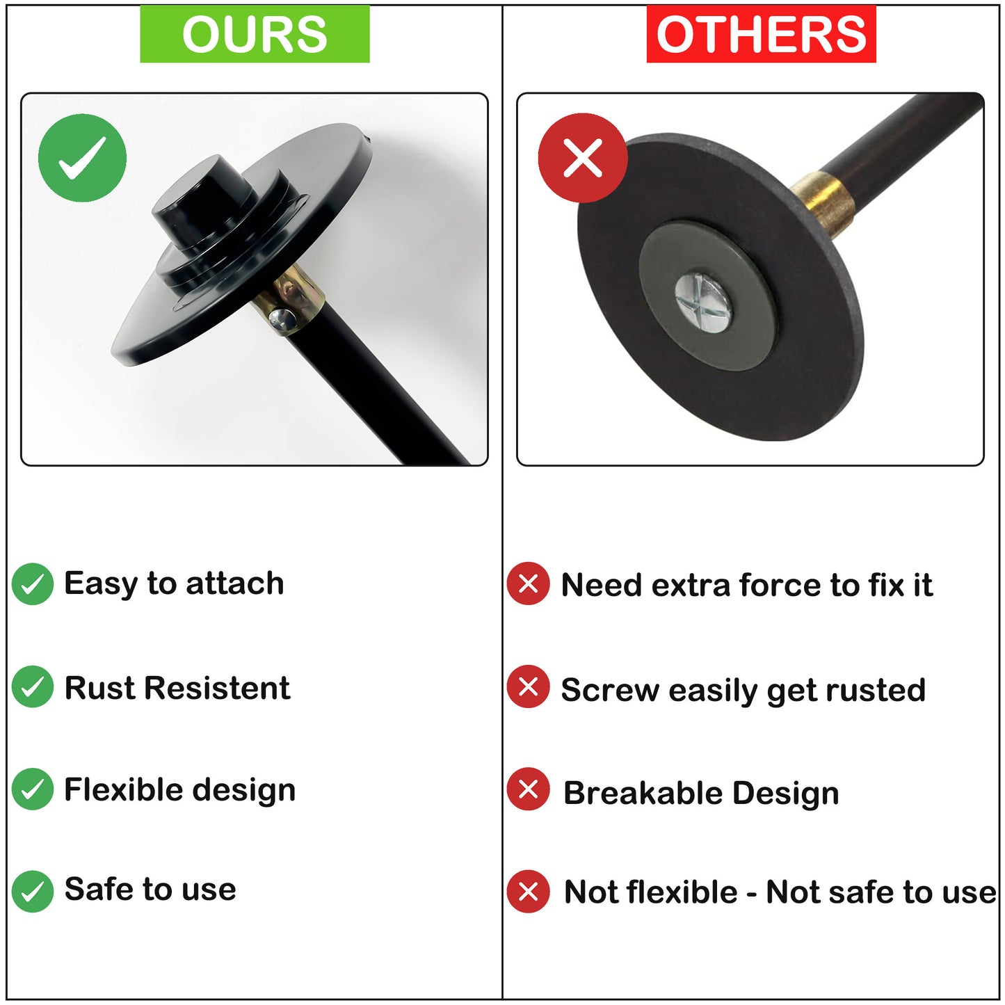 Drain Rods Set, Drainage Rods for Outside Drain Flexible, 12 Pcs / 9.2M Drain Unblocker with Heavy Duty Rubber Plunger & Double Worm Screw, Drainage Rods for Drain Cleaning with Carry Bag