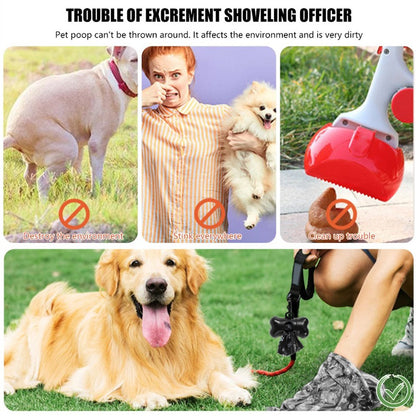 Dog Poop Bags 1200 Bags 60 Rolls with Dispenser – Leak-Proof Thickened Pet Waste Bags, Easy-Open, Black, 30x22cm