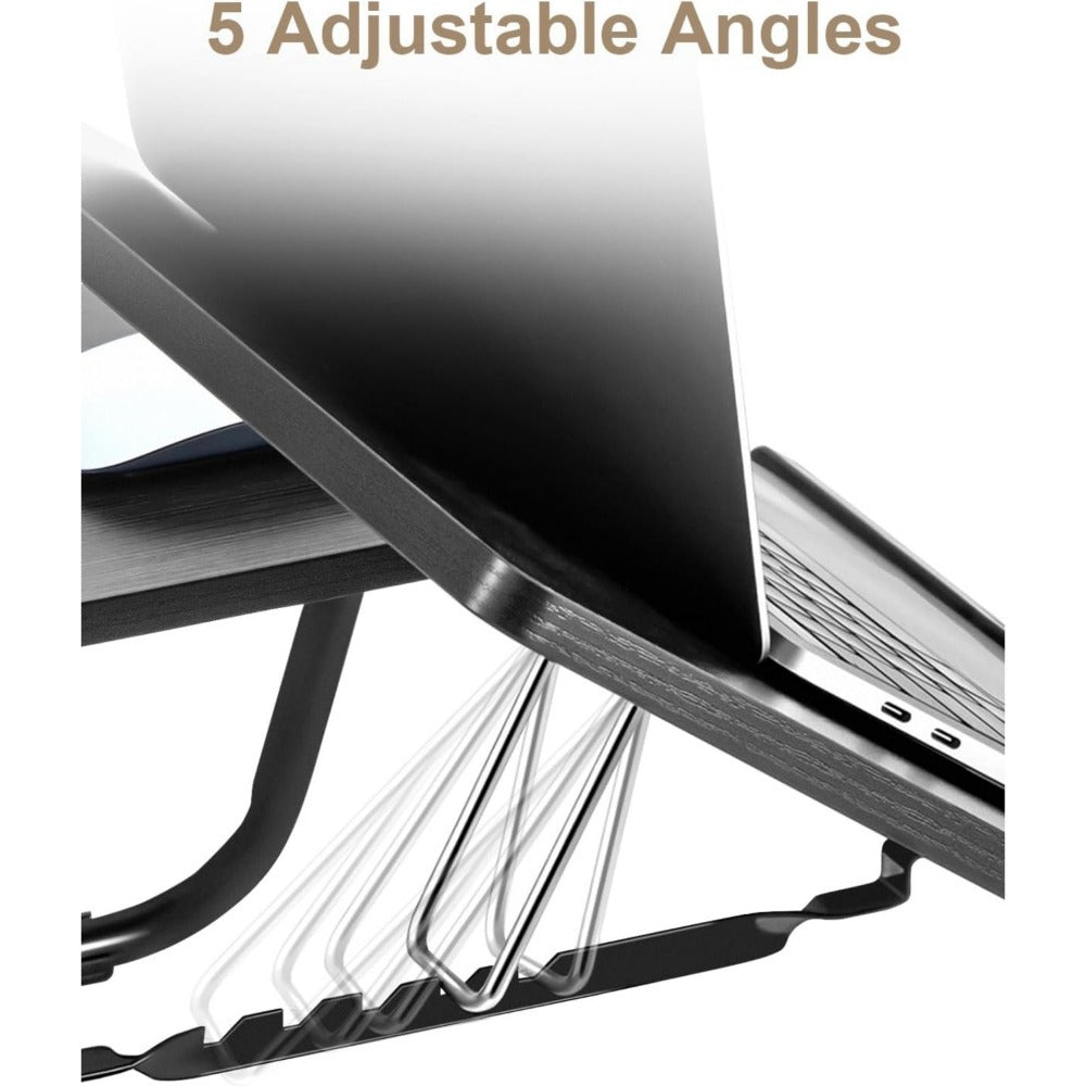 Foldable Laptop Desk, Adjustable Laptop Table with Cup Holder, Portable Bed Tray Table for Working, Reading, Eating, and Studying, Ergonomic Notebook Stand with Non-Slip Design