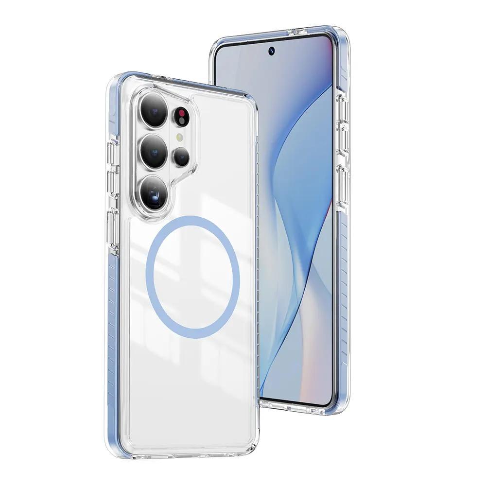 Clear Protective Phone Case for S26 Ultra-Style Smartphones, Transparent Slim Cover with Shock-Resistant Edge Protection