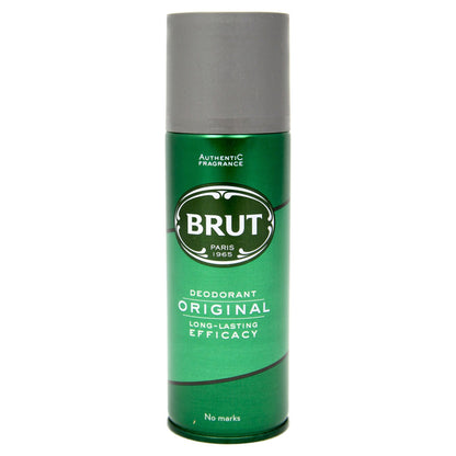 Brut Men's Deodorant Body Spray 2 × 200 ml | Random Selection of Any 2 Scents | Long-Lasting Freshness