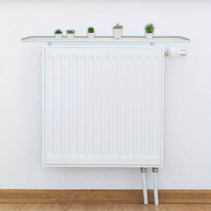 90cm White Radiator Shelves, Including Easy Fit Brackets Shelf sizes