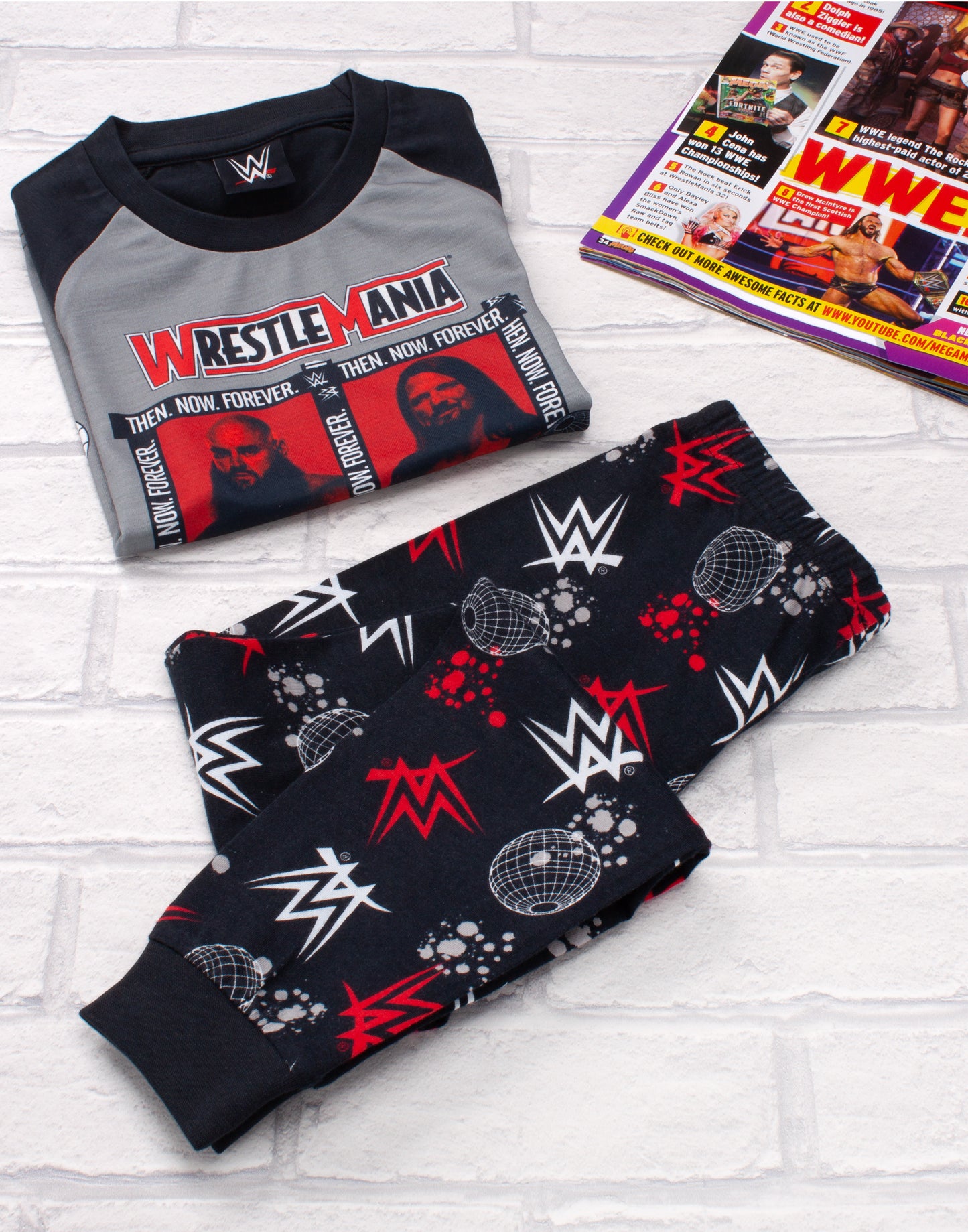 WWE Character Long Leg Boys Pyjamas
