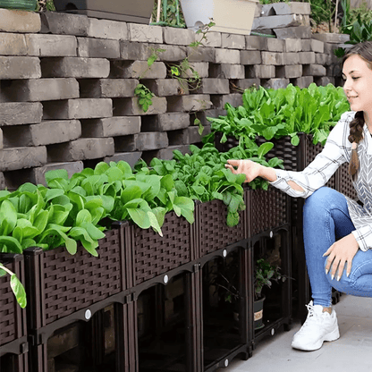 Raised Garden Bed, Self-Watering Planter Box, 119.89X39.88X36.07 cm, Easy to Assemble, Suitable for Growing Flowers, Herbs And Vegetables, Create a Neat Garden