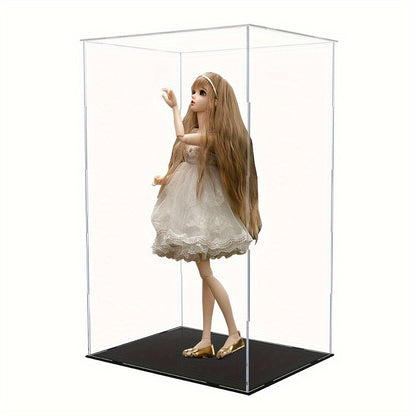 Large Acrylic Display Case Dustproof Box Perspex Clear Collectibles Model UK