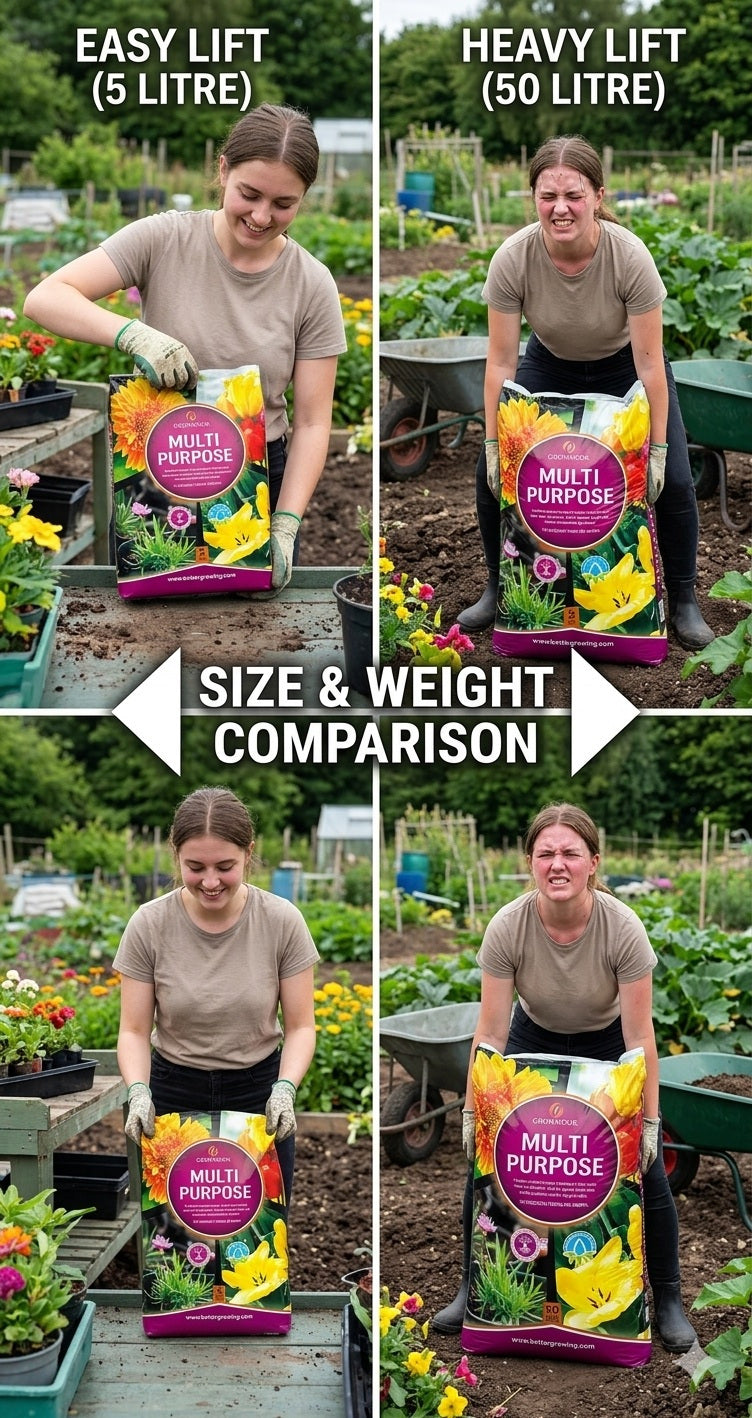 Growmoor Multi-Purpose Compost 5L – Versatile Potting & Planting Compost for Indoor Plants, Outdoor Pots, Hanging Baskets, Containers & General Garden Use