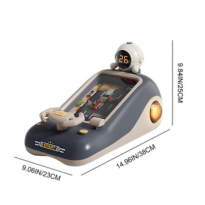 Racing Obstacle Game Console, 200 Levels Upgraded, Car Adventure Toy with Multi-Function Wheel, Interactive Simulation Driving Simulated Driving(Battery not included)
