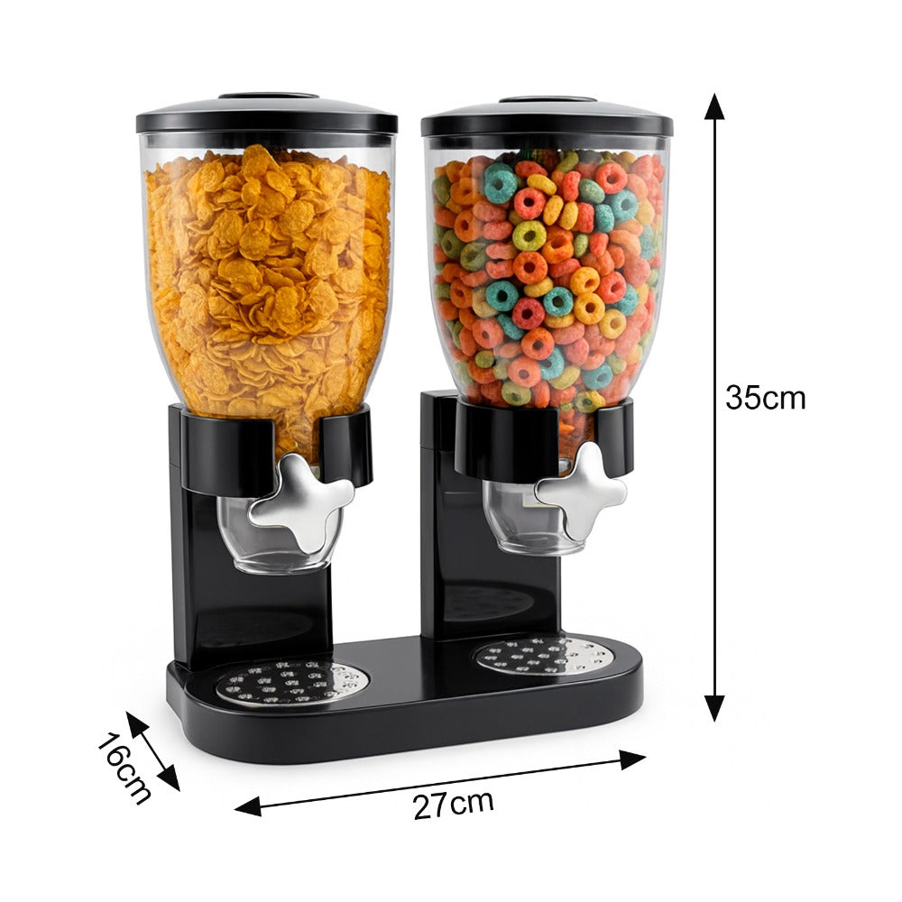Food Cereal Dispenser, Dry Goods Storage Dispenser, Quick Kitchen Dispenser, Suitable for Corn Chips, Candy, Nuts, Beans, And Other Kitchen Cereals.