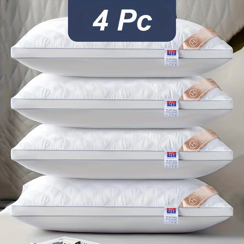 1pc 2pcs 4pcs 6pcs Weight 800GSM Luxury Hotel Quality 48x74cm Quilted Bed Pillows for Sleeping Deep Filled Bounce Back All Seasons