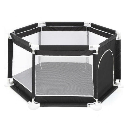 6 Sides Playpen by House & Round Zipper Door Playpen