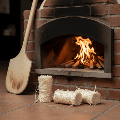400pk Wood Wool Firelighters for Log Burners, BBQ & Camping Quick Light Natural Fire Starters, Clean Burning
