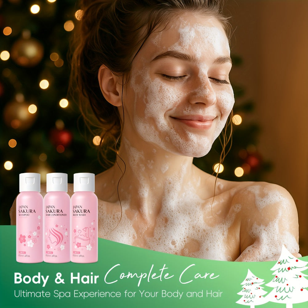 Sakura 24 Days of Beauty Advent Calendar 2026 – Radiance Skincare & Bath Body Gift Set for Women, Face Cream, Lip Balm, Foot Cream, Body Wash & Serum, Christmas Gift for Her
