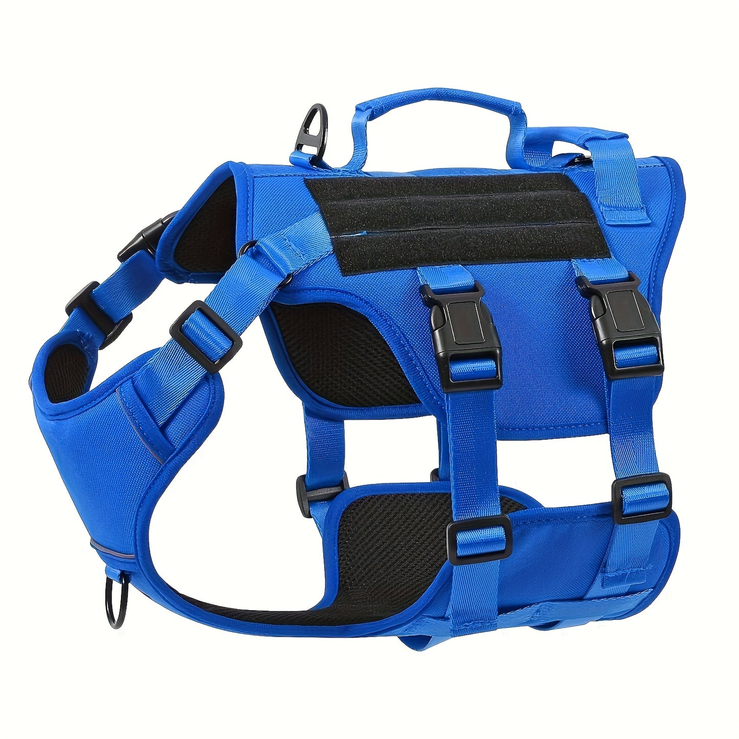 Escape Proof Dog Harness, Soft Padded Full Body Pet Harness, Reflective Adjustable No Pull Vest with Lift Handle And Leash Clip for Large Dogs Walking Hiking Training