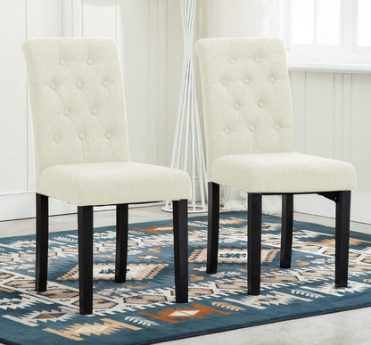 button-tufted dining chairs - dimensions and specification detail 12