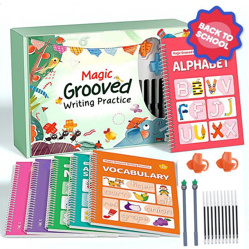 Educational Workbook Magic Practice Copybook Kids Reusable 3D with 5 Pack - product gallery image 10