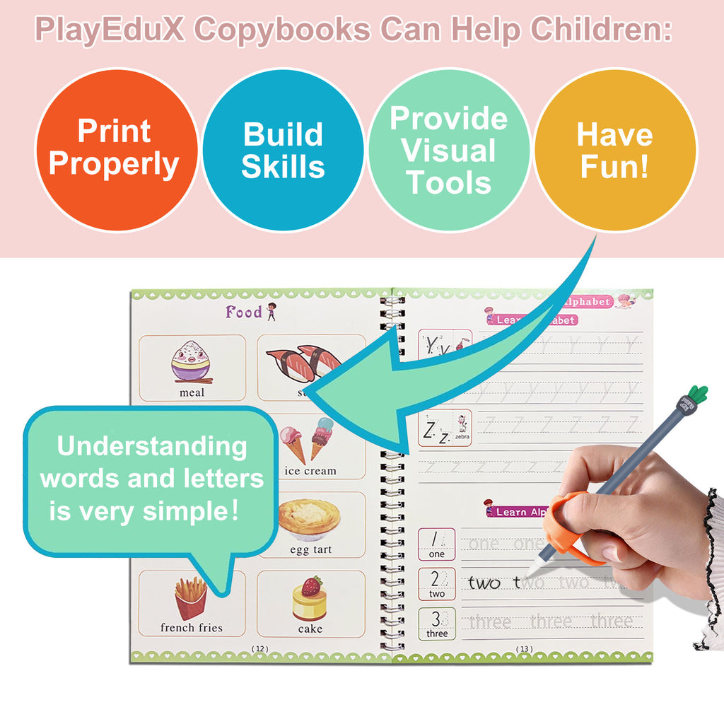Educational Workbook Magic Practice Copybook Kids Reusable 3D with 5 Pack - product gallery image 5