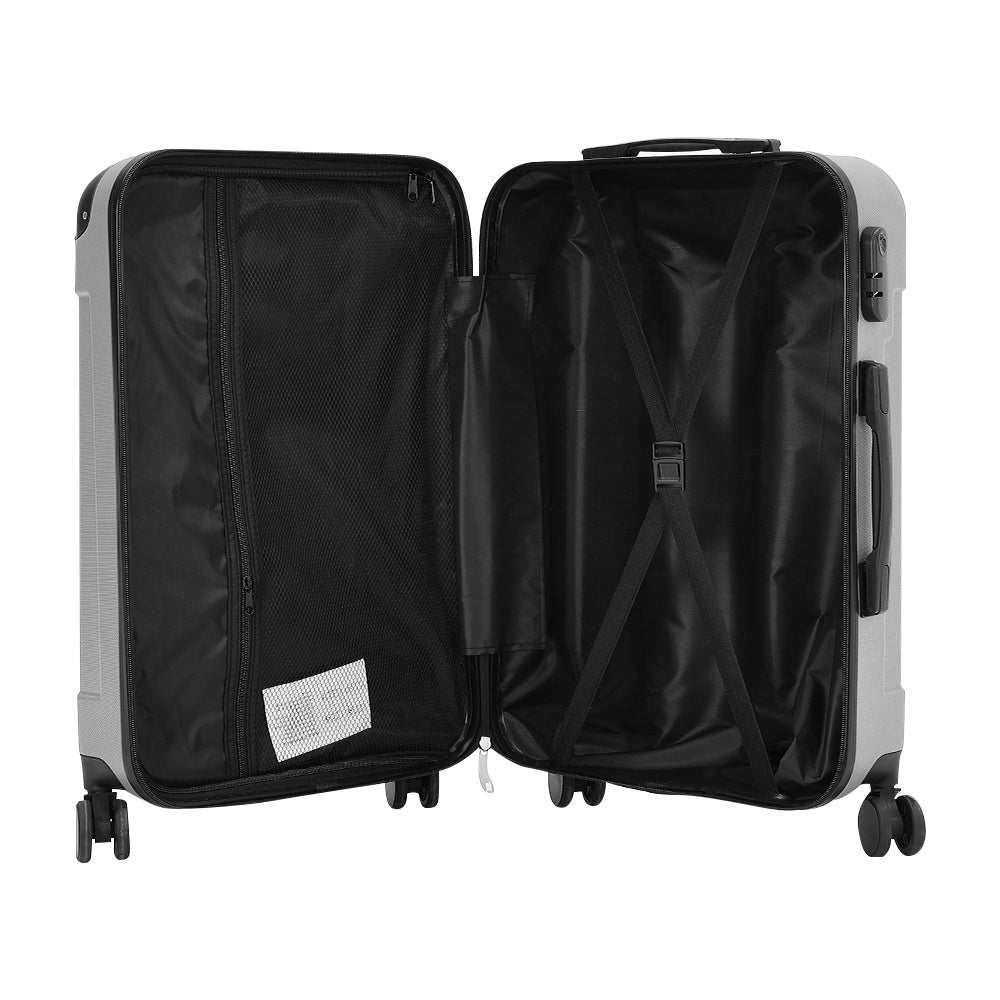 20" Suitcase Lightweight 4 Wheel Spinner Hard Shell ABS Luggage Hold Check in Travel Case Cabin Suitcase Carry On Suitcase, Hard Shell Suitcase with 4 Wheels Cabin Luggage Blue B