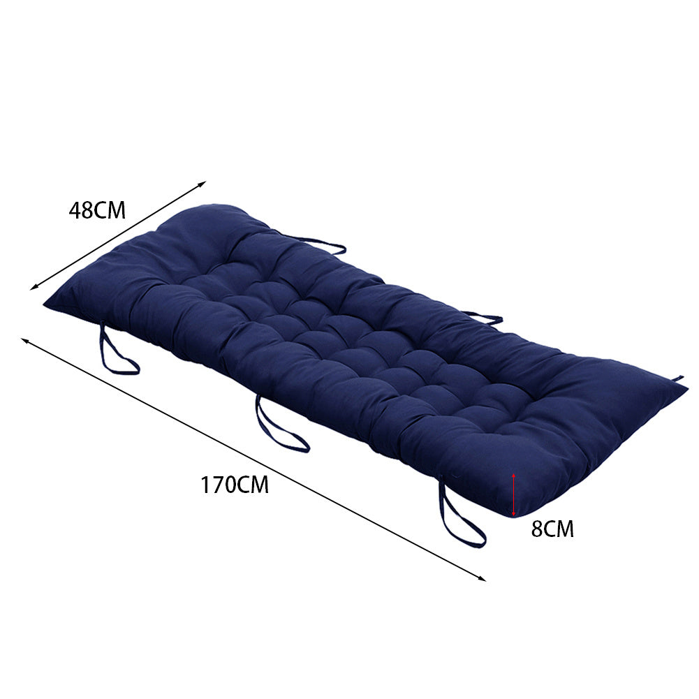 1pc Patio Chair Cushion Modern Sofa Chaise Lounge Cushion Seating Garden Bench Rattan Chair Cushion Swing Cushion 170*48*8cm Only Cushion