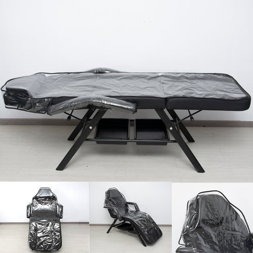 1pc Clear PVC Massage Table Cover - Premium Waterproof Protective Beauty Spa Bed Cover