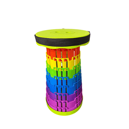 Portable Folding Stool Lightweight Yet More Sturdy with Load Capacity 180KG, Retractable Plastic Foldable Collapsible Stool for Camping Fishing Hiking BBQ Outdoors Indoors Kitchen