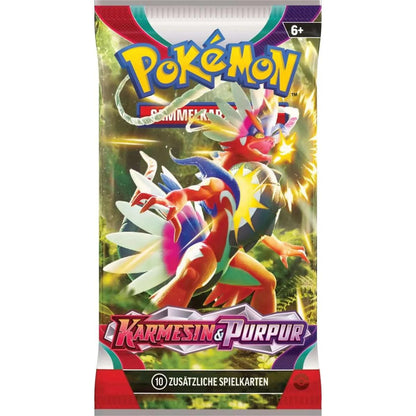 1 x Pokémon Crimson & Purple Booster - German