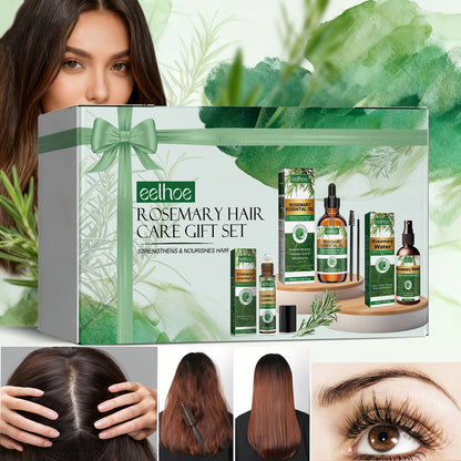 Rosemary Hair Care Gift Set, Moisturizes Hair, Leaving It Soft, Fluffy, Strong, And Nourishing Hair Roots. Can Be Used on The Scalp, Hair, And Eyelashes. Multi-Purpose Gentle Hair Care, Essential for Valentine'S Day, Carnival, And Birthday Gifts