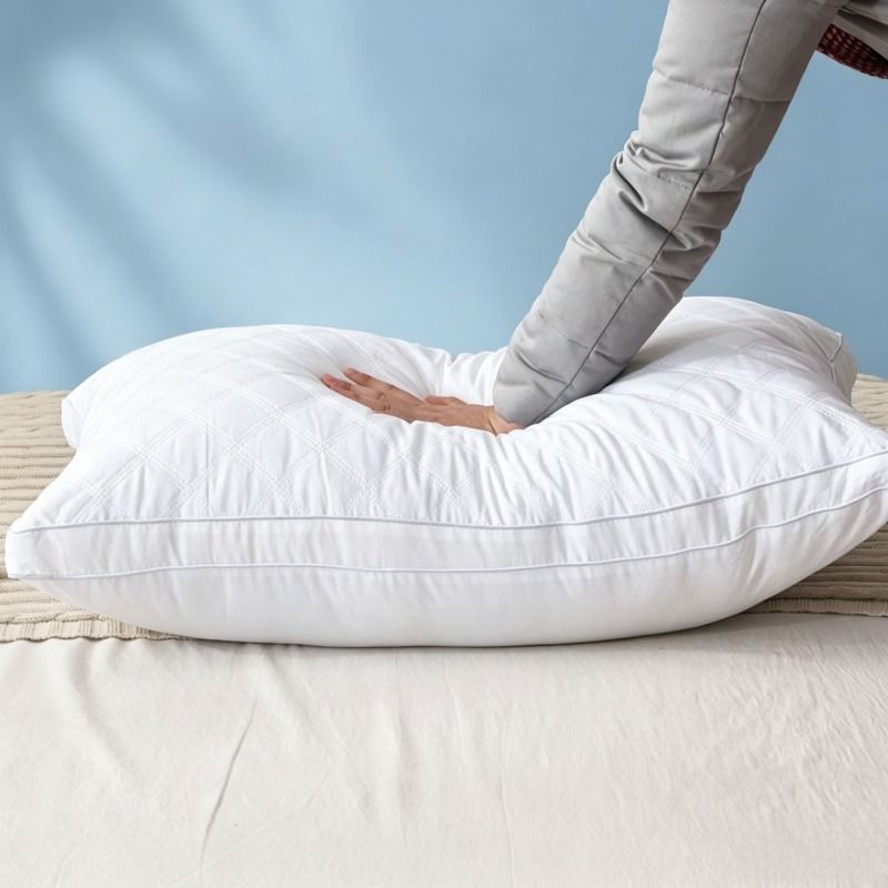 3/4pcs Comfortable Sleeping Pillows - Ergonomic Neck & Spine Support, Sleep Massage Pillow Core, Moisture-Wicking & Breathable. Perfect for Living Room, Bedroom, Hotel & Home Decor, Great as a Holiday Gift.