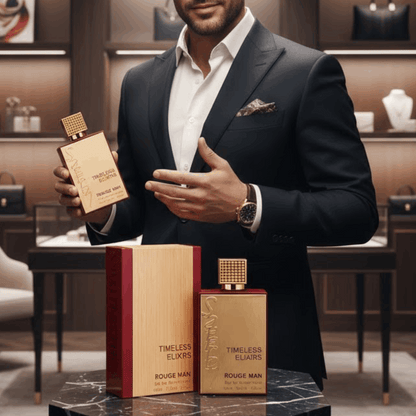 [Luxury Arabian Inspired Woody Gentlemen Fragrance for Men] - Timeless Elixirs Rouge Man 100ml EDT Long Lasting Men'S Perfume To Attract Women – - Sophisticated and Long-Lasting Men'S Fragrance Spray Natural Scent - Excellent Value Modern Masculine Fragra