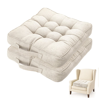 Chair Cushions Tufted Garden Kitchen Chair Cushion with Handle Strap Comfortable Chair Pads for Dining Room Kitchen