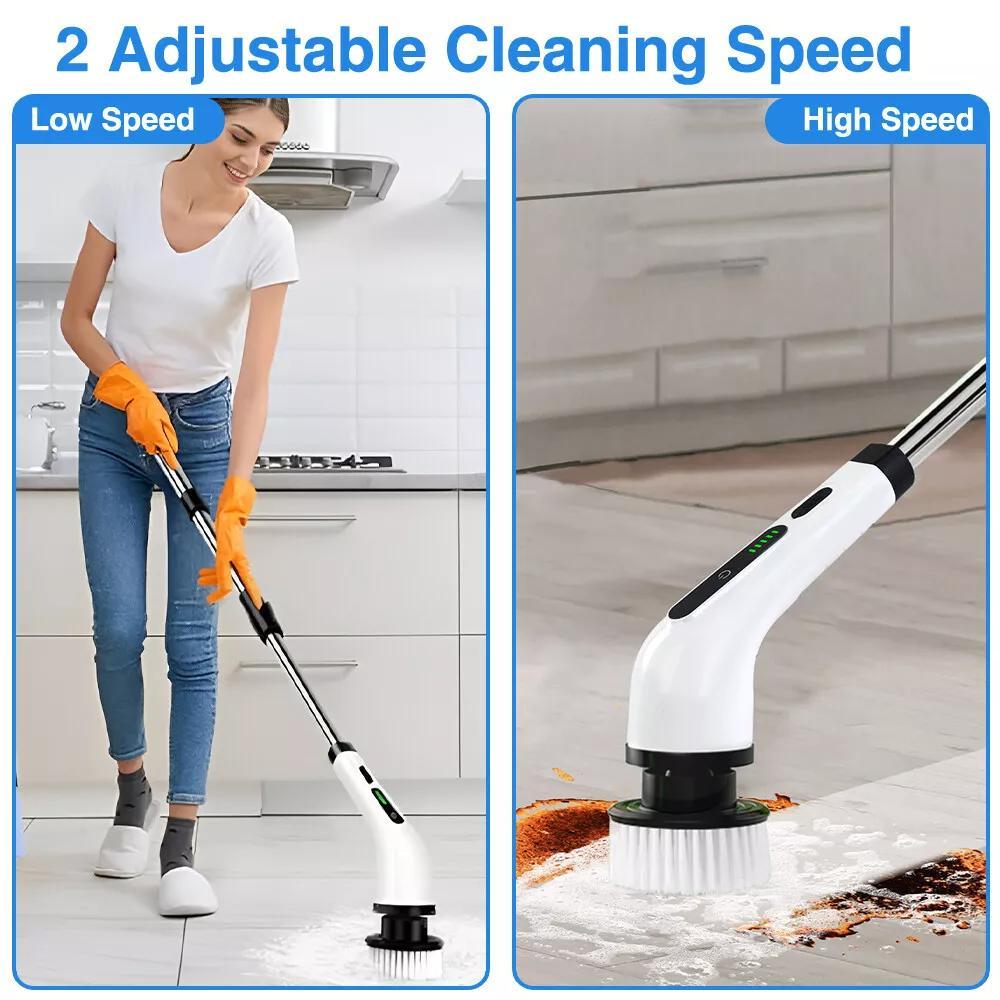 Electric Cleaning Brush with Rechargeable, Telescopic Handle - product gallery image 11