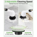 Electric Cleaning Brush with Rechargeable, Telescopic Handle - product gallery image 5