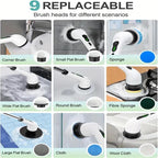 Electric Cleaning Brush with Rechargeable, Telescopic Handle - product gallery image 7
