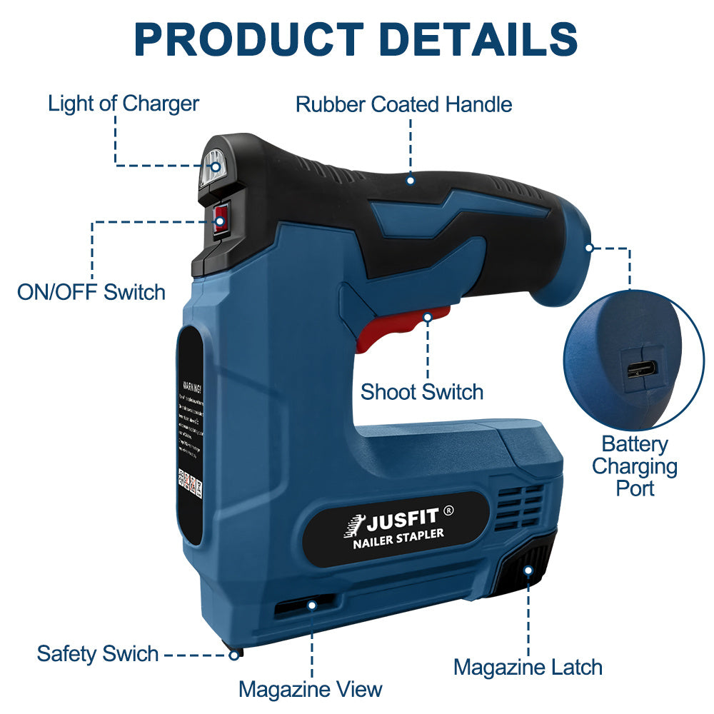 Electric Nail Gun with Rechargeable, Wireless, 1000pcs, 100pc - product gallery image 10