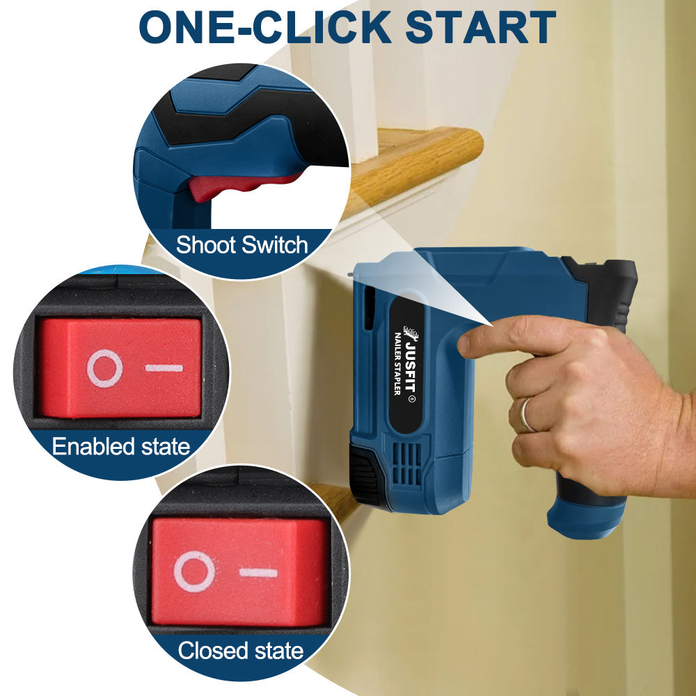 Electric Nail Gun with Rechargeable, Wireless, 1000pcs, 100pc - product gallery image 12