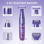 Electric Trimmer with 6-in-1 Bikini Women Body Hair Shaver - product gallery image 5