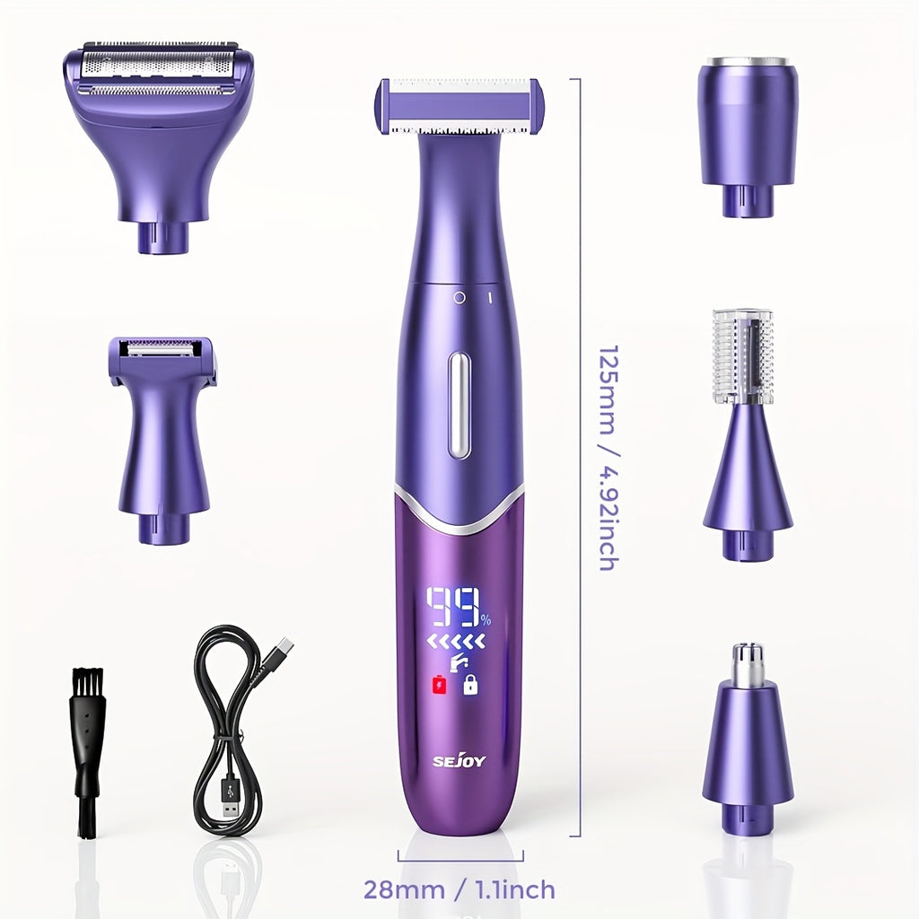 Electric Trimmer with 6-in-1 Bikini Women Body Hair Shaver - product gallery image 6