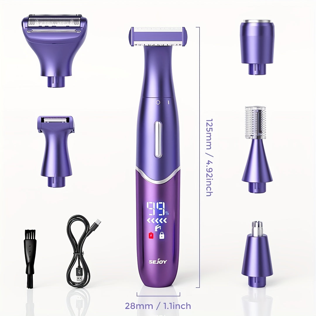 Electric Trimmer with 6-in-1 Bikini Women Body Hair Shaver - product gallery image 6