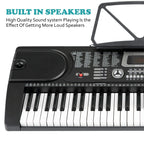Electronic Keyboard with 61 Keys Piano Keyboard, 61-Key Teaching LCD Display Microphone - product gallery image 11