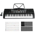 Electronic Keyboard with 61 Keys Piano Keyboard, 61-Key Teaching LCD Display Microphone
