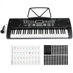 Electronic Keyboard with 61 Keys Piano Keyboard, 61-Key Teaching LCD Display Microphone