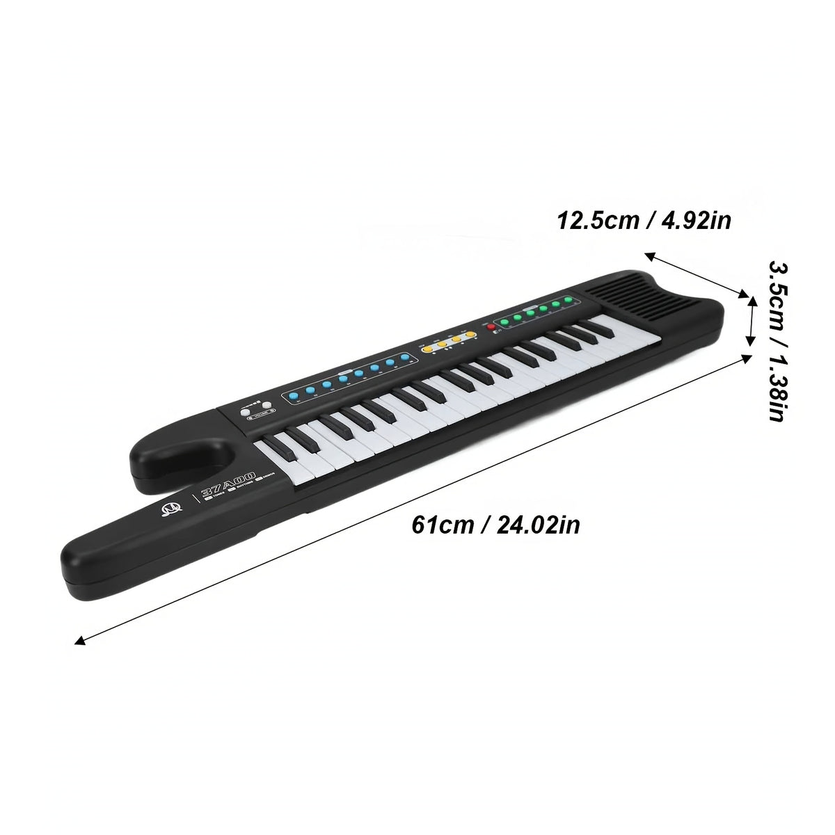 Electronic Keyboard with Key Piano Microphone, USB Battery Power - 37 Key 2.0 option
